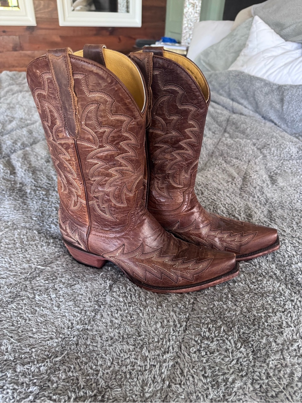 Cavender’s Brown Leather Western Cowboy Boots